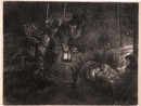 Rembrandt, Anbetung der Hirten, ca. 1652, Radierung, 148 x 198 cm, Quelle: Berlanda/Visconsi 1998